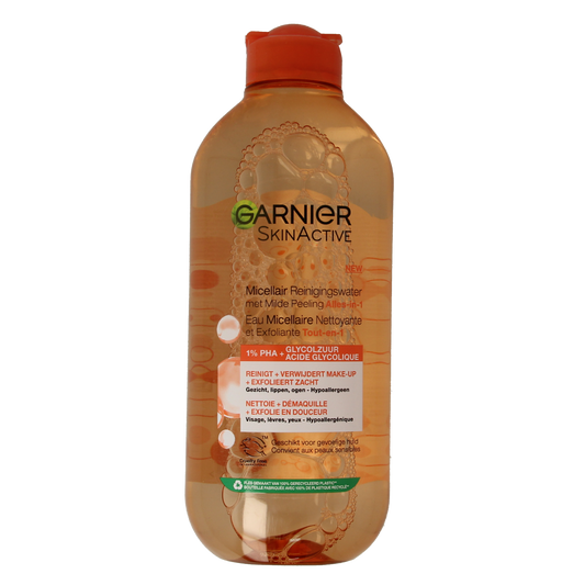 Garnier SkinActive micellair reinigingswater milde peeling 400.00 Milliliter