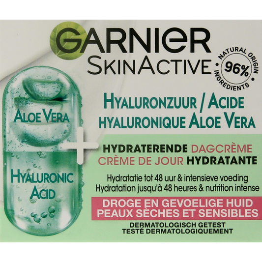 Garnier SkinActive dagcreme hyaluronzuur aloe vera 50.00 Milliliter