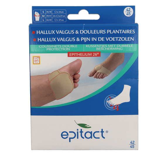 Epitact Voetzoolkussentjes dubbel maat 42/45  2 Stuks