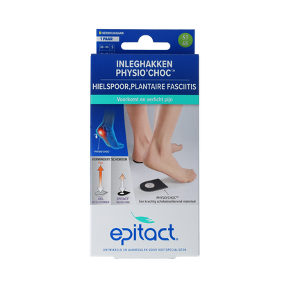 Epitact Hielspoor inleghakken met physio choc maat 41/45 2.00 Stuks