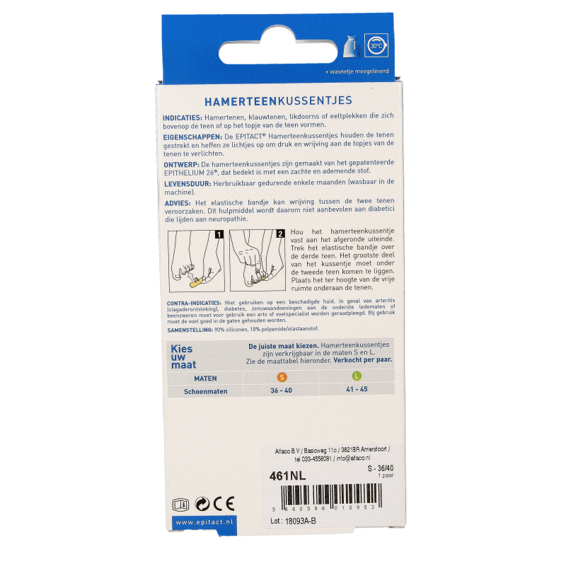 Epitact Hamertenen maat 36/40 2 Stuks