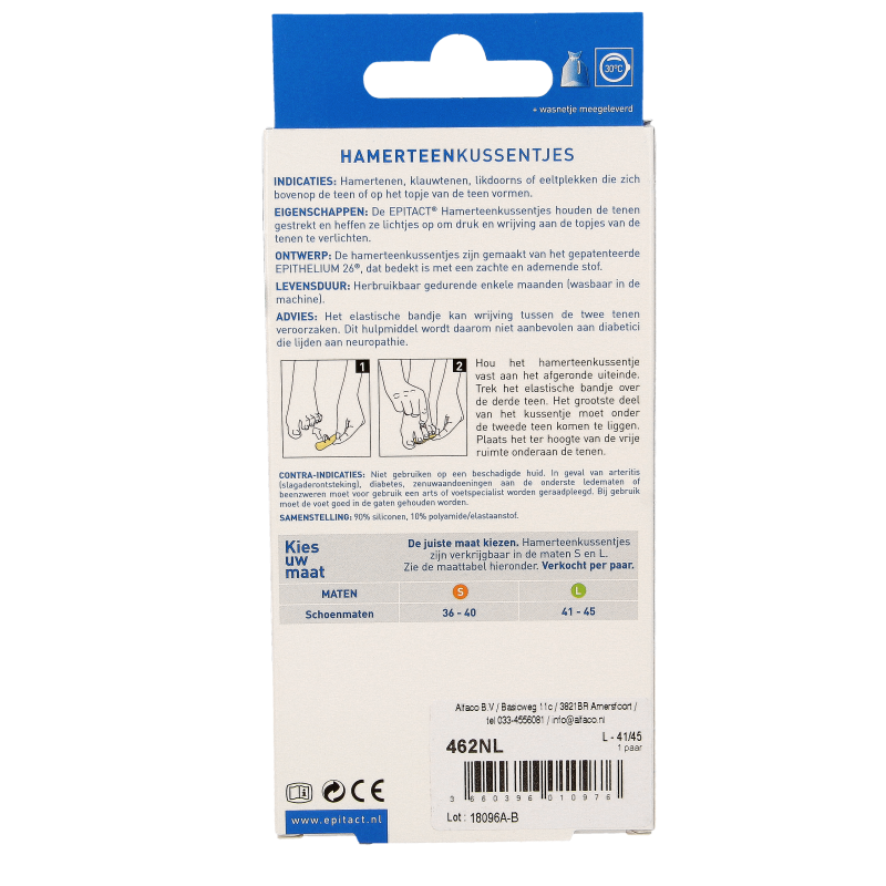 Epitact Hamertenen maat 41/45 2 Stuks