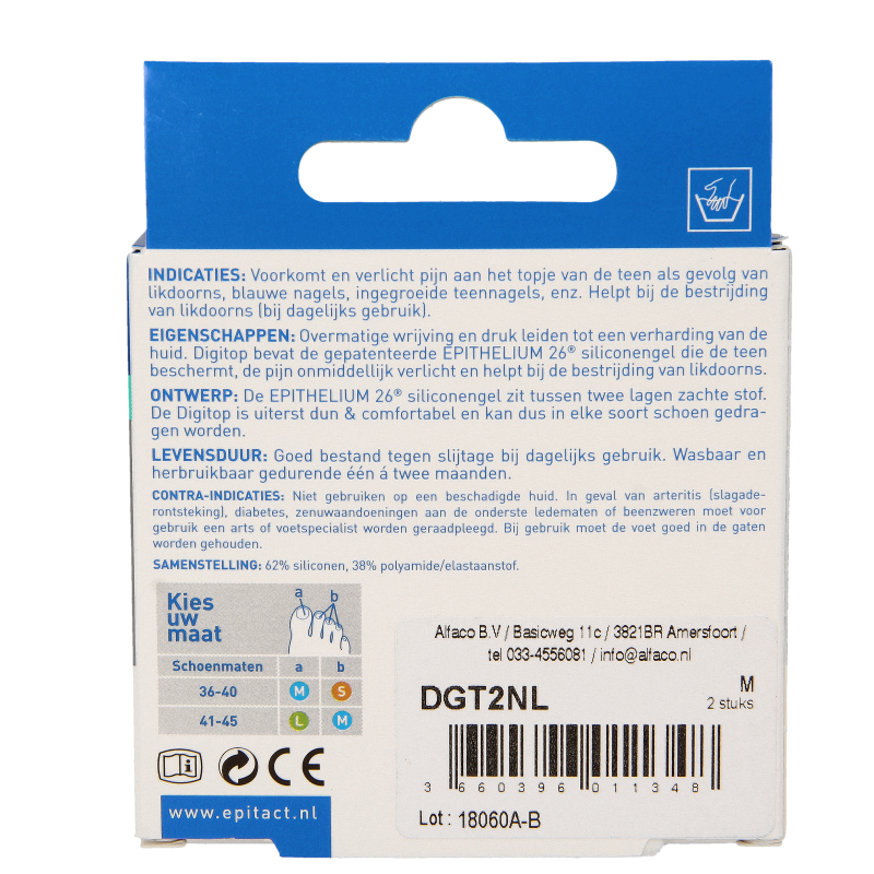 Epitact Digitop nagels en likdoorns M 2 Stuks