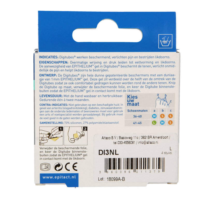 Epitact Digitube L 5cm 4 Stuks