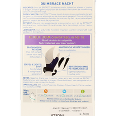 Epitact Duim orthese nacht rechts maat M 1.00 Stuks