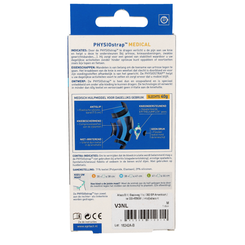 Epitact Knie medical maat M 38-41 1 Stuks
