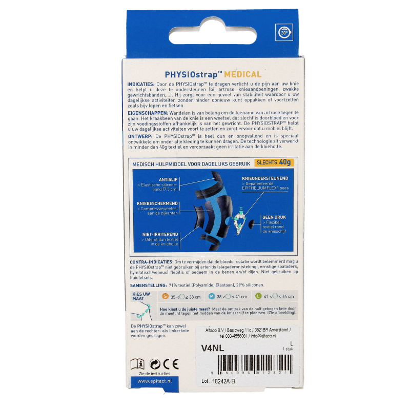 Epitact Knie medical maat L 41-44cm 1 Stuks