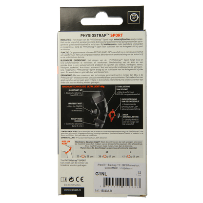 Epitact Knie physiostrap sport maat XS 1.00 Stuks