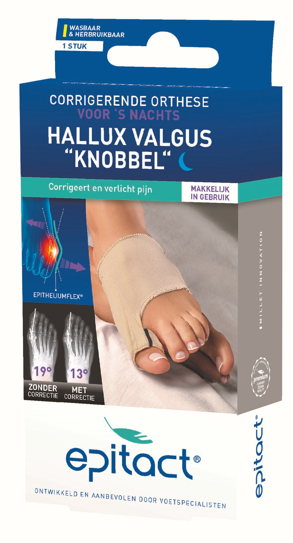 Epitact Hallux valgus nacht maat 42/45 1.00 Stuks – AtHomePharma