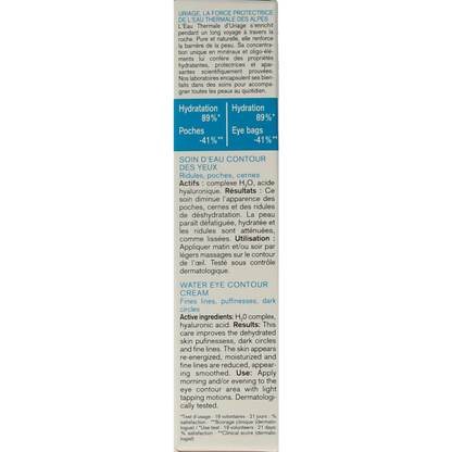 Uriage Mineraal water verzorgende oogcontour 15.00 Milliliter
