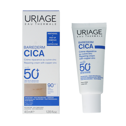 Uriage Bariederm cica creme SPF50 40.00 Milliliter