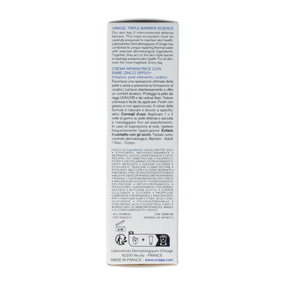 Uriage Bariederm cica creme SPF50 40.00 Milliliter