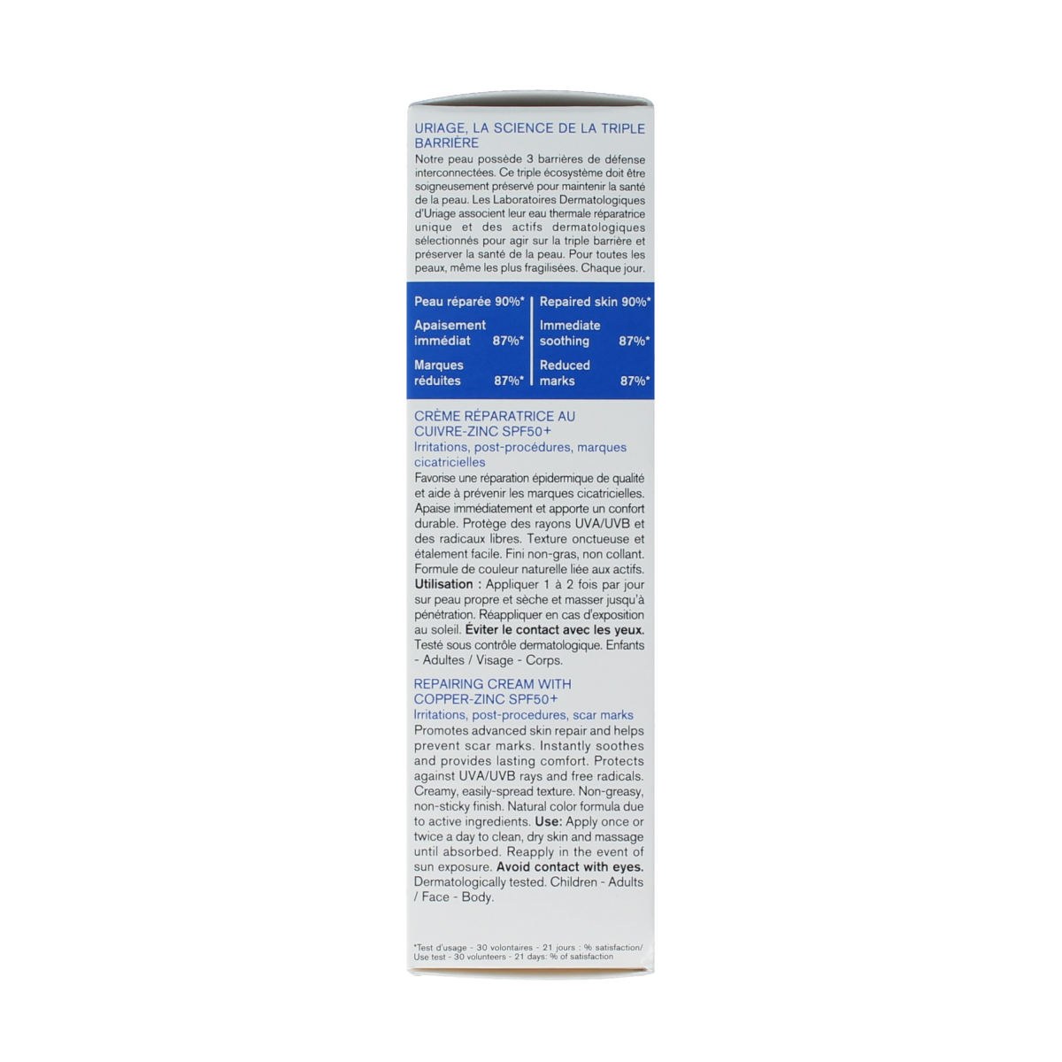 Uriage Bariederm cica creme SPF50 40.00 Milliliter