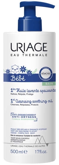 Uriage Bebe 1ere huile lavante apaisante 500 Milliliter