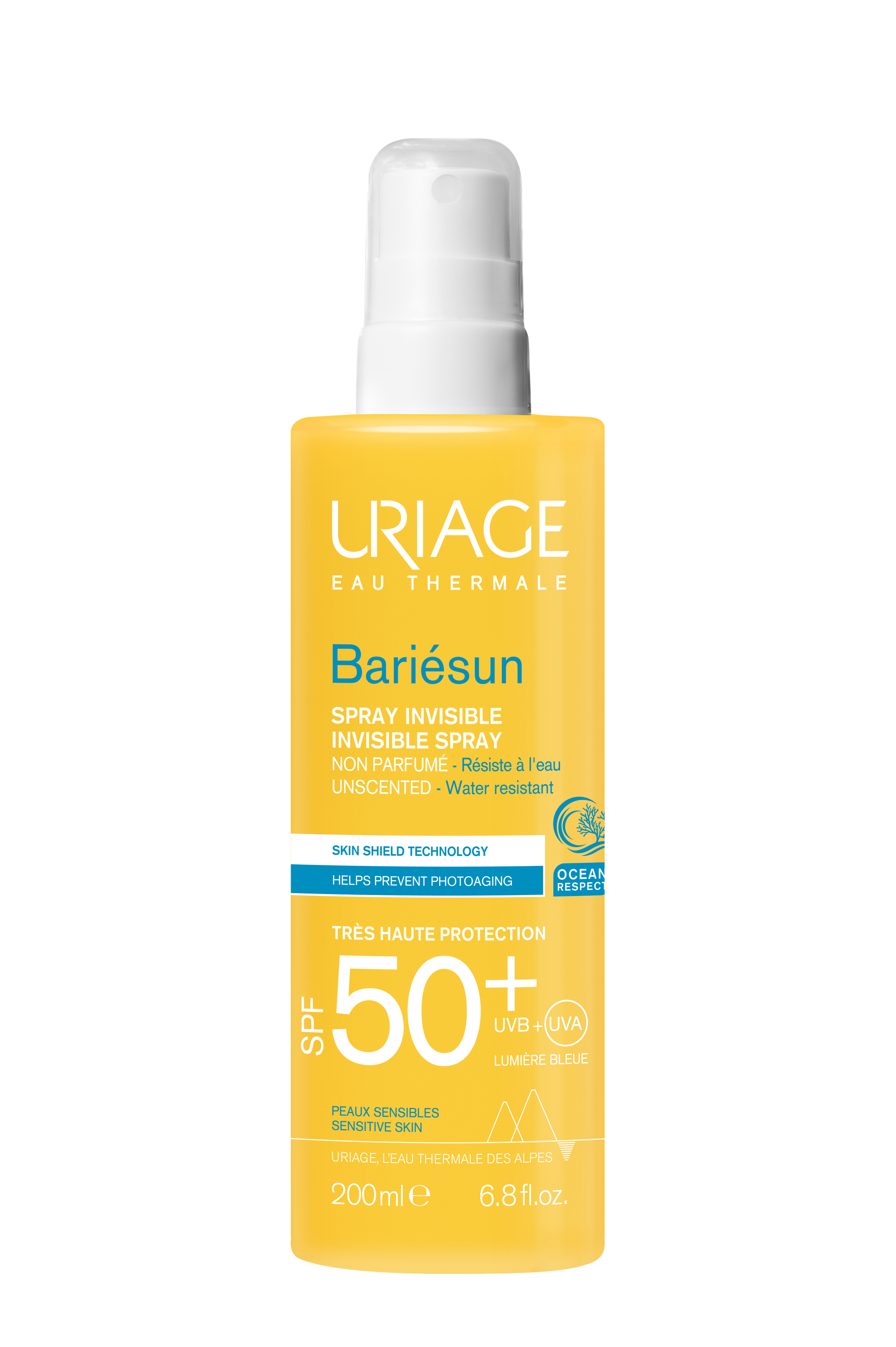 Uriage Sun spray ongeparfumeerd SPF50+ 200 Milliliter
