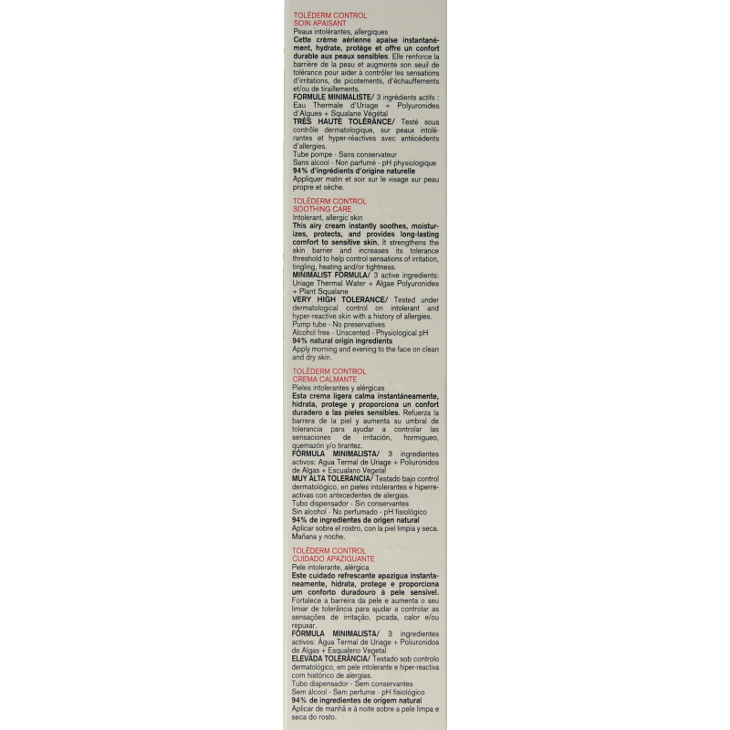 Uriage Tolederm kalmerende verzorging TP  40 Milliliter