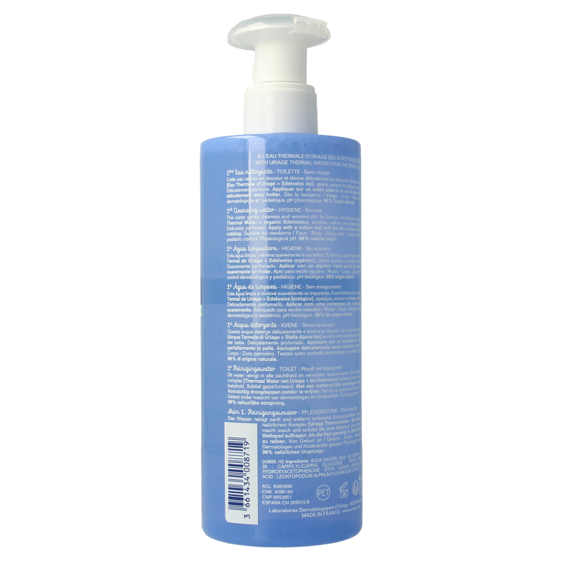 Uriage Bebe 1ere eau nettoyante fp 500 Milliliter