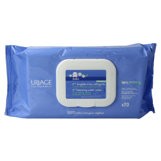 Uriage Bebe 1ere eau lingettes nettoyantes 1 Stuks