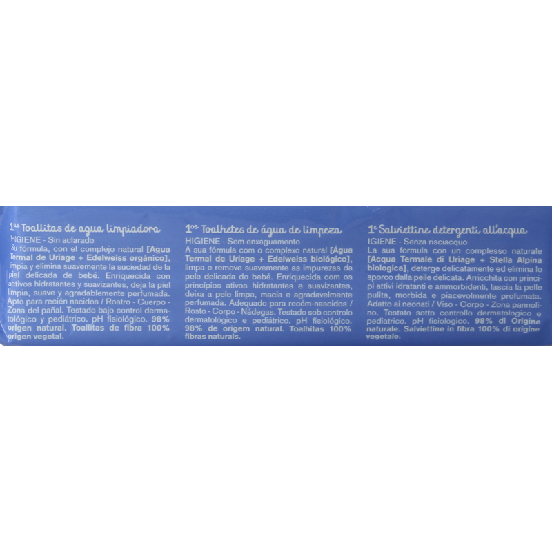 Uriage Bebe 1ere eau lingettes nettoyantes 1 Stuks