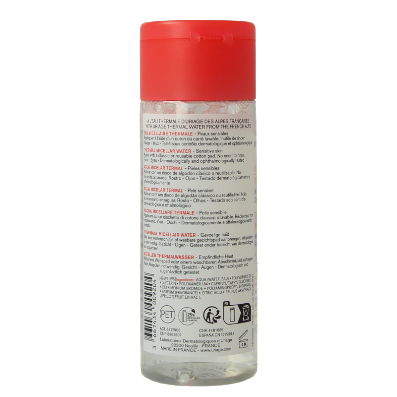 Uriage Thermaal micellairwater gevoelige  huid 100 Milliliter