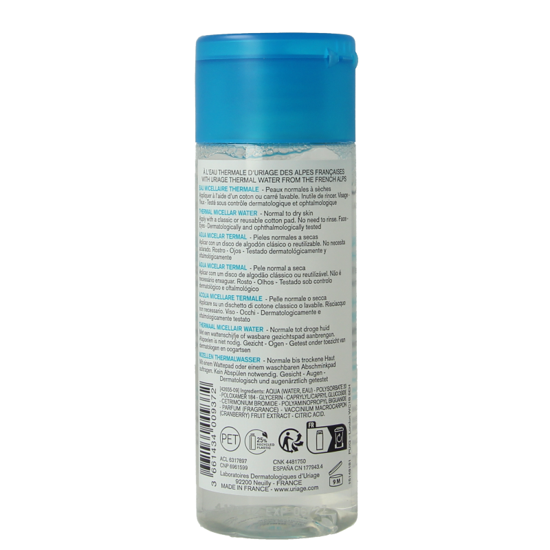 Uriage Thermaal micellairwater normale tot droge huid 100 Milliliter