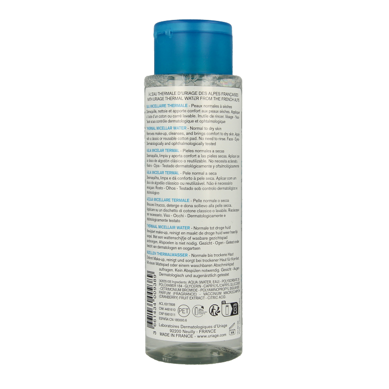 Uriage Thermaal micellairwater normale tot droge huid 250 Milliliter