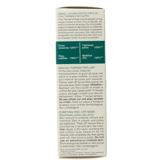 Uriage Hyseac peel off masker 50.00 Milliliter