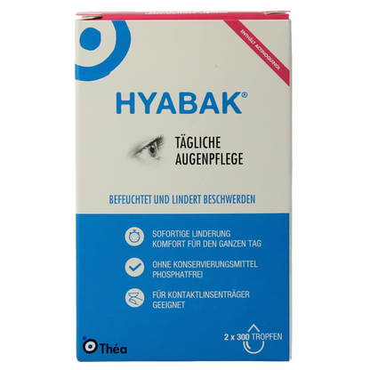 Hyabak Oogdruppels duopack 2 Stuks