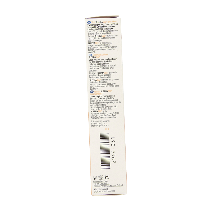 Blephagel Ooglid reiniging gel 30 Gram