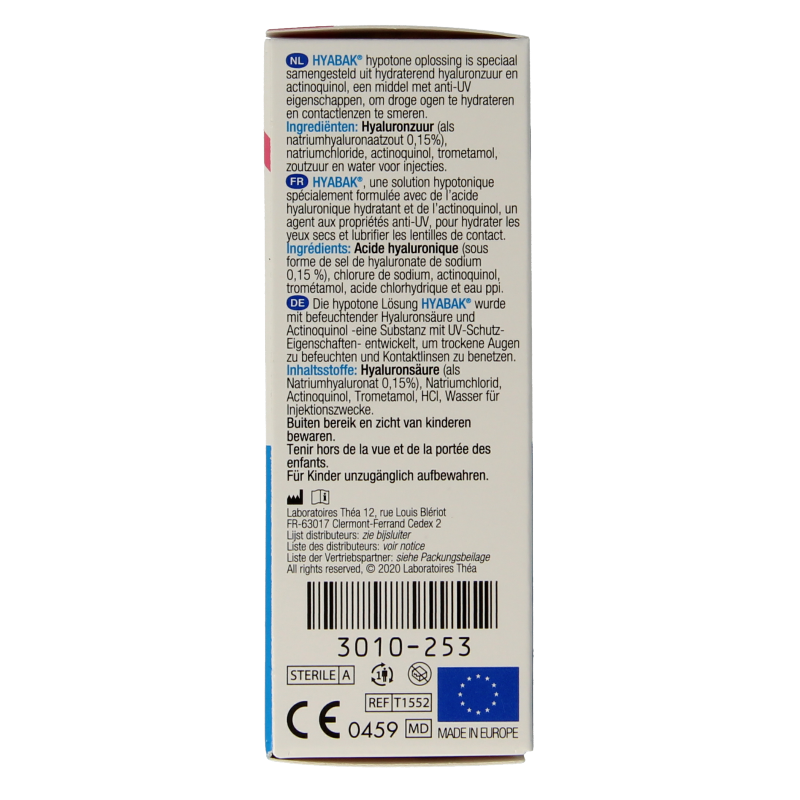 Hyabak Oogdruppels 10 Milliliter