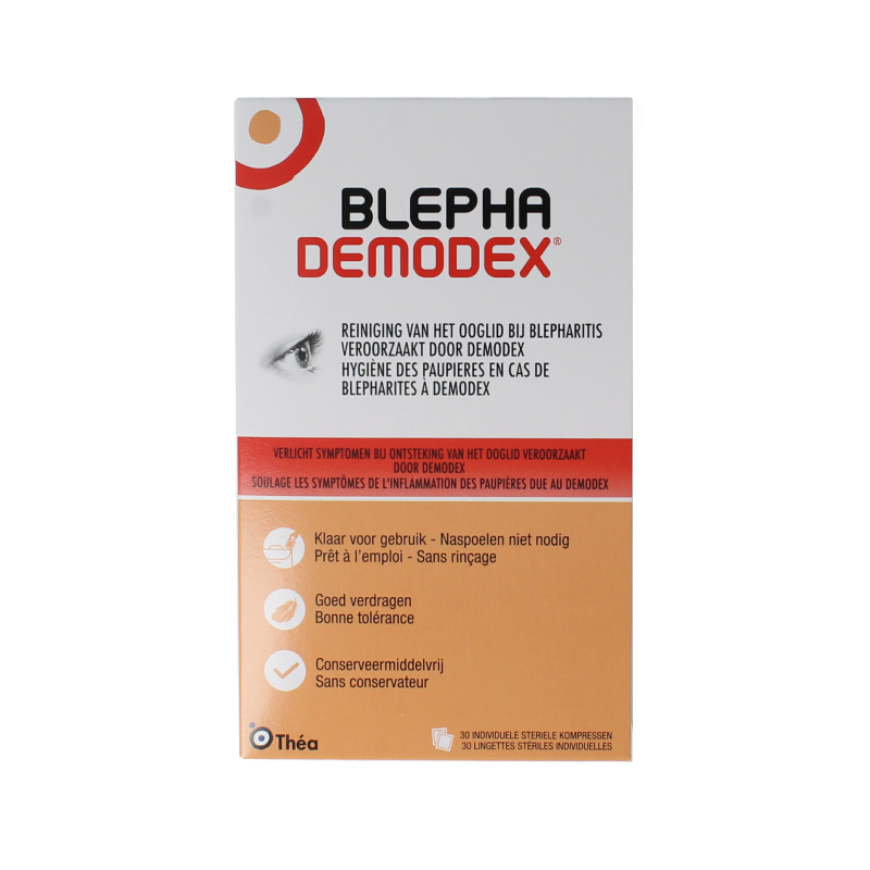 Diversen Blephademodex reinigingstissues 30 Stuks