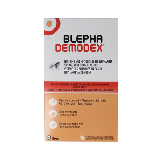Diversen Blephademodex reinigingstissues 30 Stuks
