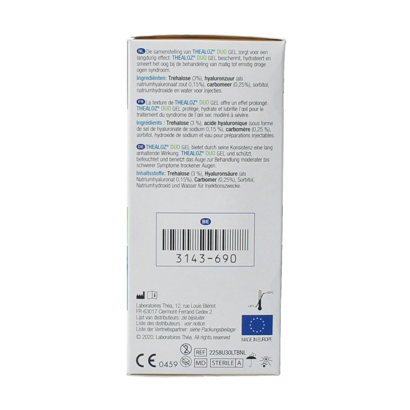 Thealoz Duo gel 0.4 30 Stuks