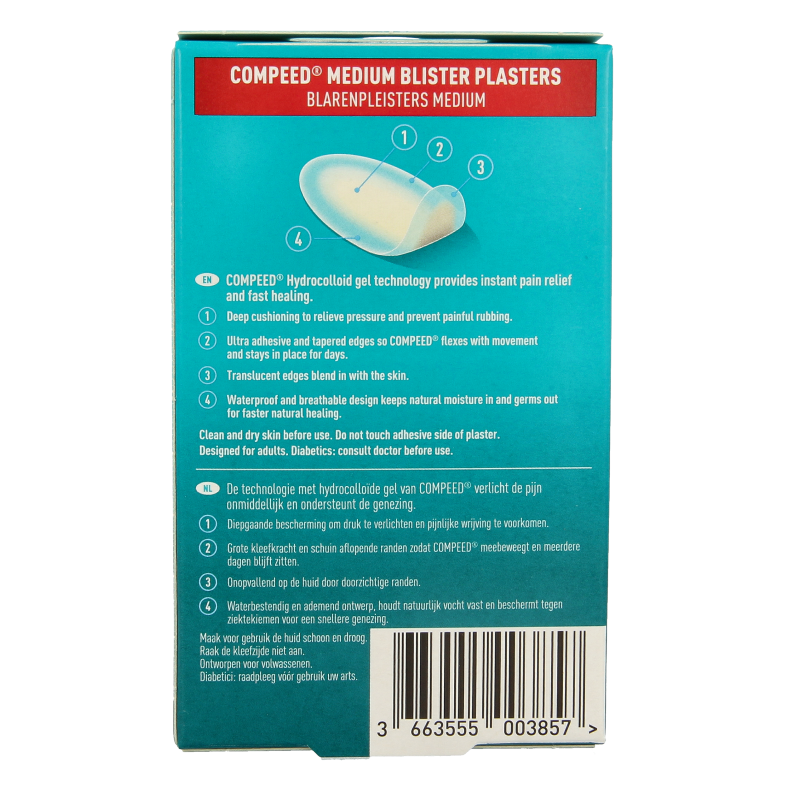 Compeed Blarenpleister medium 12 Stuks