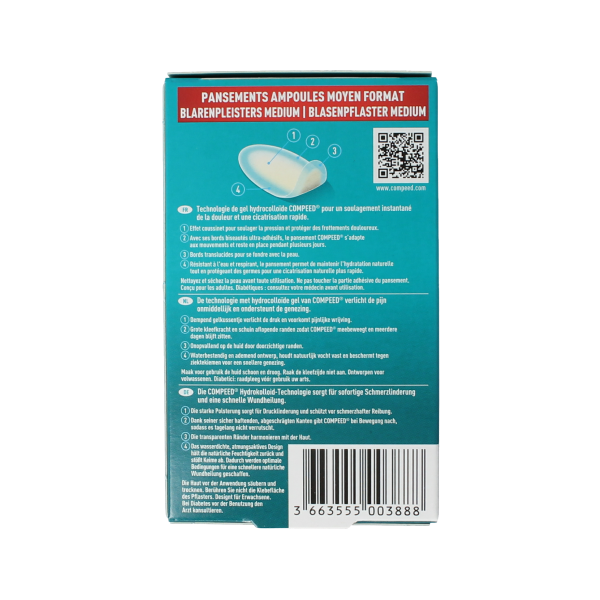 Compeed Blarenpleister medium 6.00 Stuks