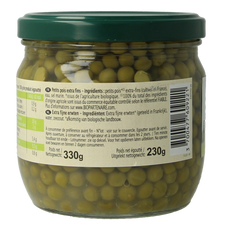 Primeal Doperwten extra fijn bio 330.00 Gram