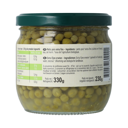 Primeal Doperwten extra fijn bio 330.00 Gram