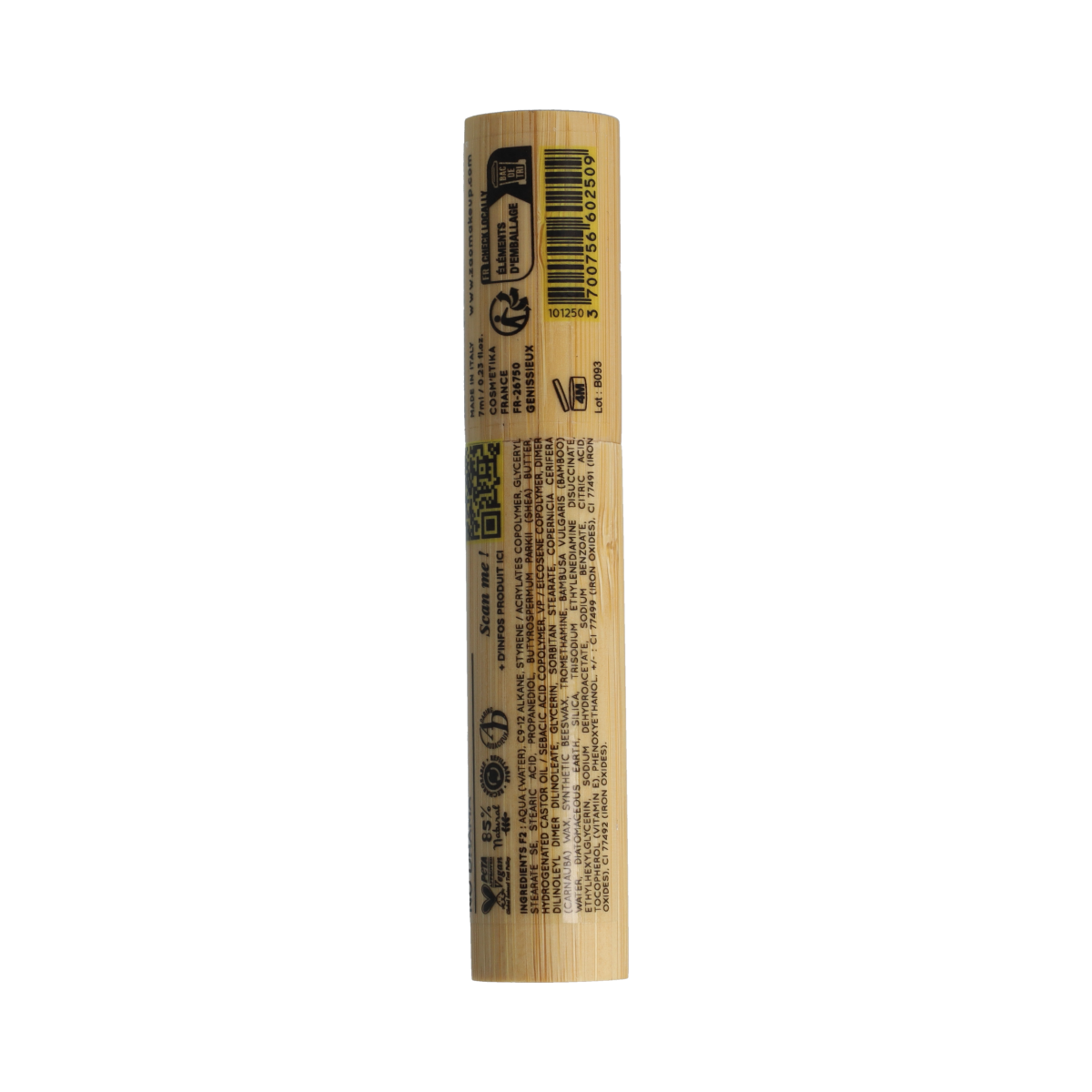 ZAO Bamboo Waterproof Mascara 250 (Black) 7.00 Milliliter