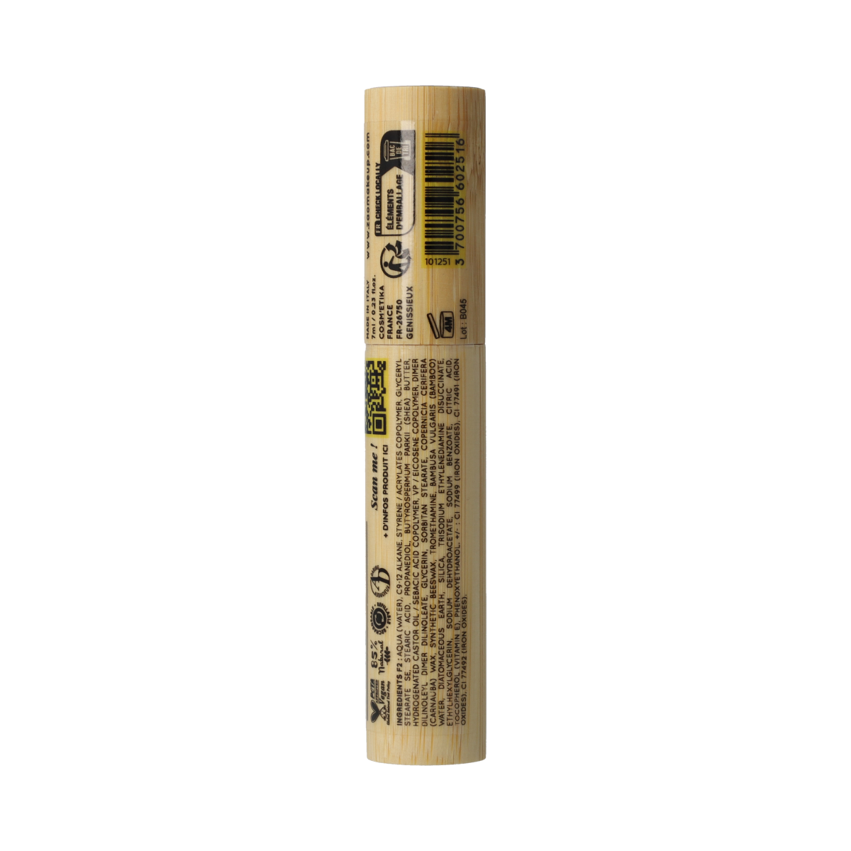 ZAO Bamboo Waterproof Mascara 251 (Brown) 7.00 Milliliter