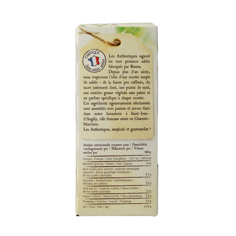 Bisson Zandkoekjes boekweit authentiek bio 175 Gram