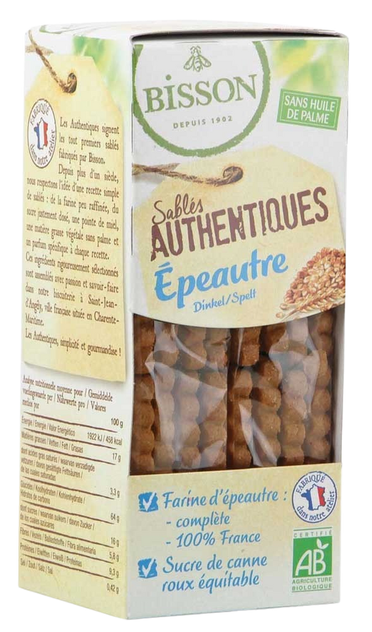 Bisson Authentieke spelt zandkoekjes bio 190 Gram