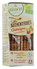 Bisson Authentieke zandkoekjes met kastanje bio 180 Gram