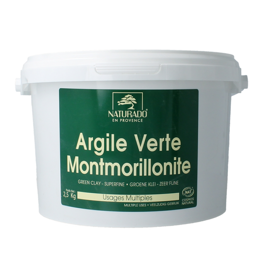 Naturado  Groene klei montmorillon emmer 2.5 Kilogram