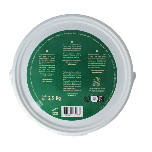 Naturado  Groene klei montmorillon emmer 2.50 Kilogram
