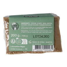 Najel Aleppo Aleppo zeep olijf olie 100% 200.00 Gram