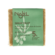 Najel Aleppo Aleppo olijf zeep 5% laurier 190.00 Gram