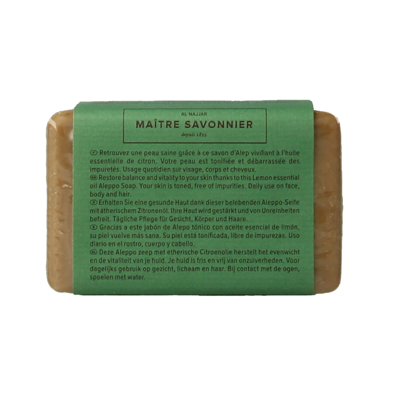 Najel Aleppo Aleppo zeep olijf citroen limoen 100 Gram