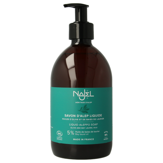 Najel Aleppo Aleppo zeep vloeibaar pompflacon 500 Milliliter