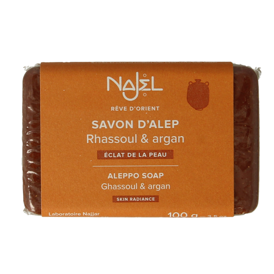 Najel Aleppo Aleppo zeep argan olie lava aarde 100 Gram