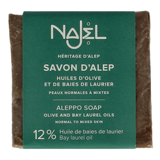 Najel Aleppo Aleppo zeep olijf olie 12% 200.00 Gram